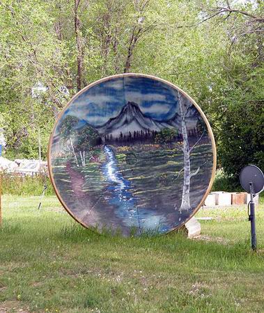 art on satellite dish